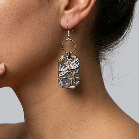 Dragonfly or Moth earrings