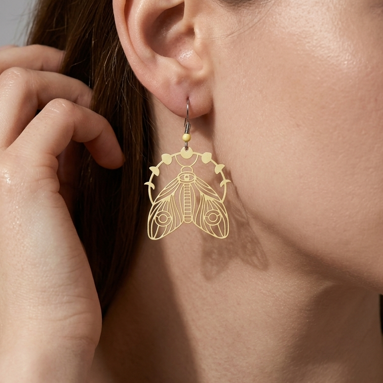 Moth Earrings