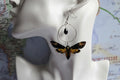 Deaths head hawkmoth earrings
