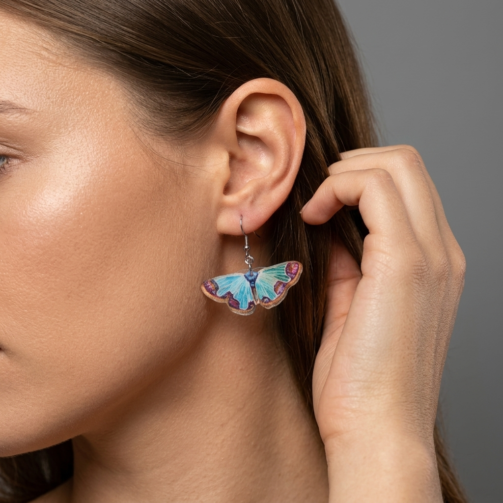 Moth earrings