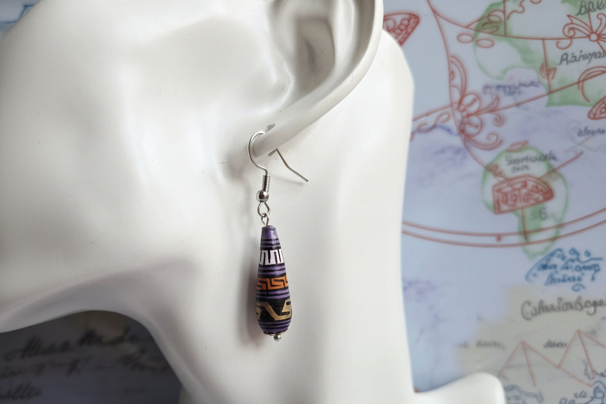 Peruvian beaded earrings