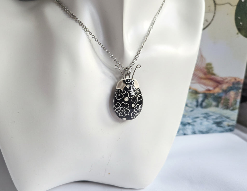 Beetle necklace