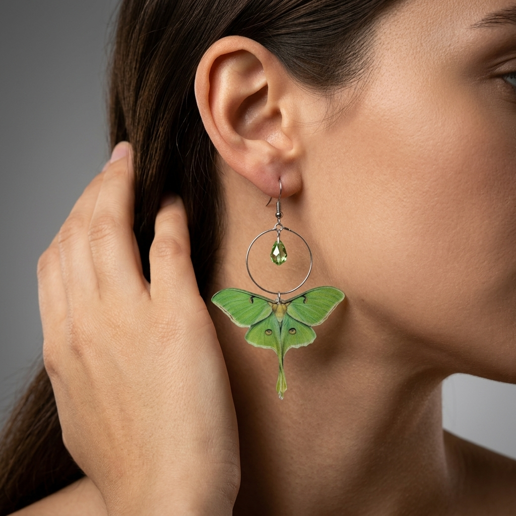 Luna Moth earrings