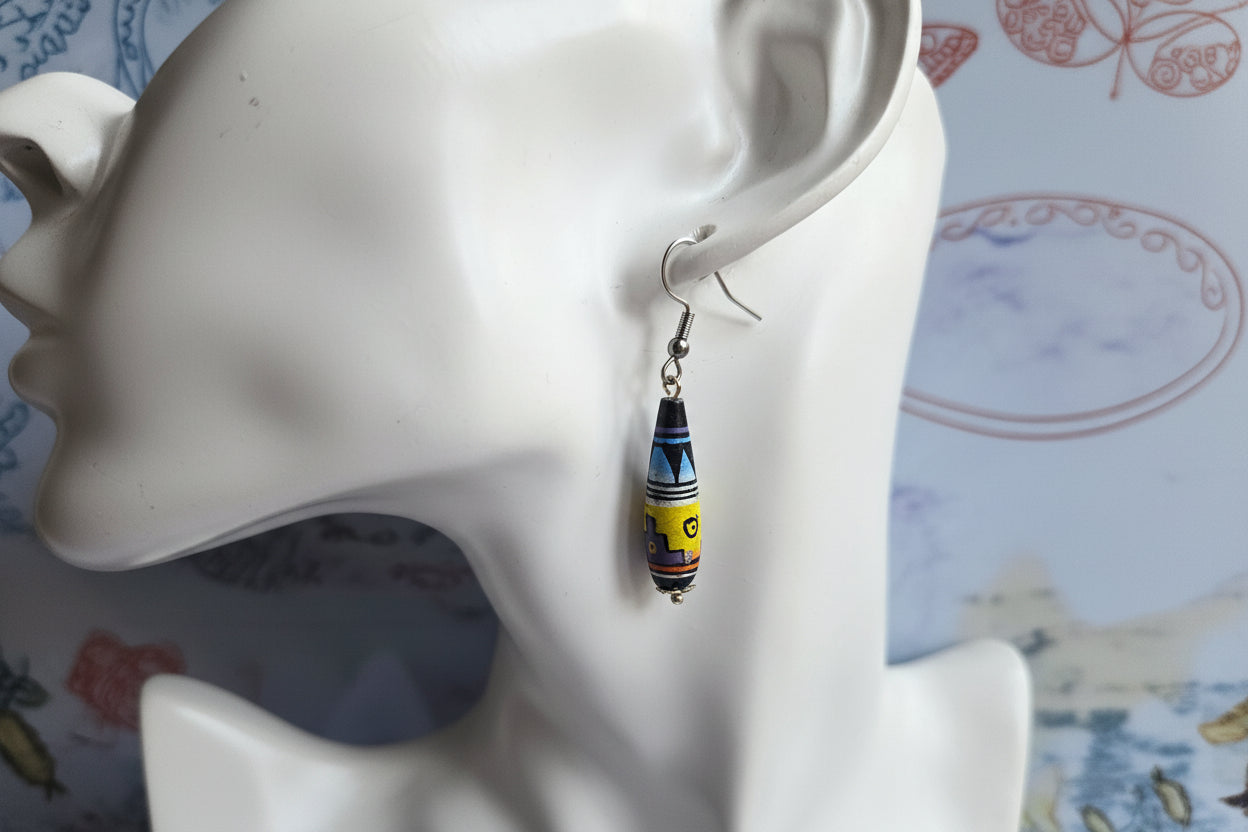 Peruvian beaded earrings