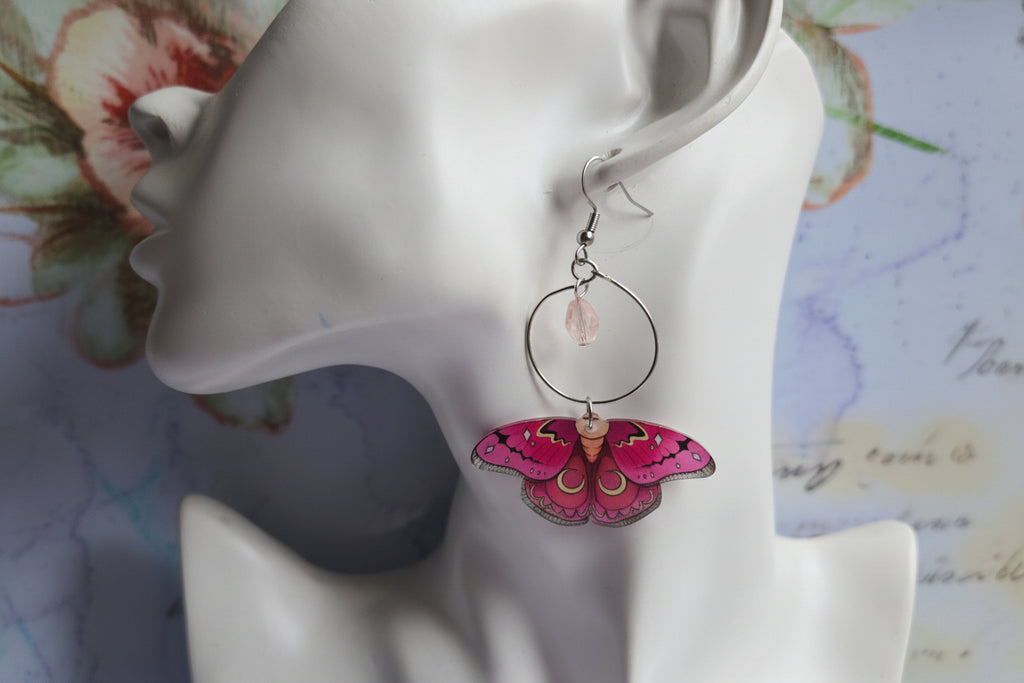 Moth earrings