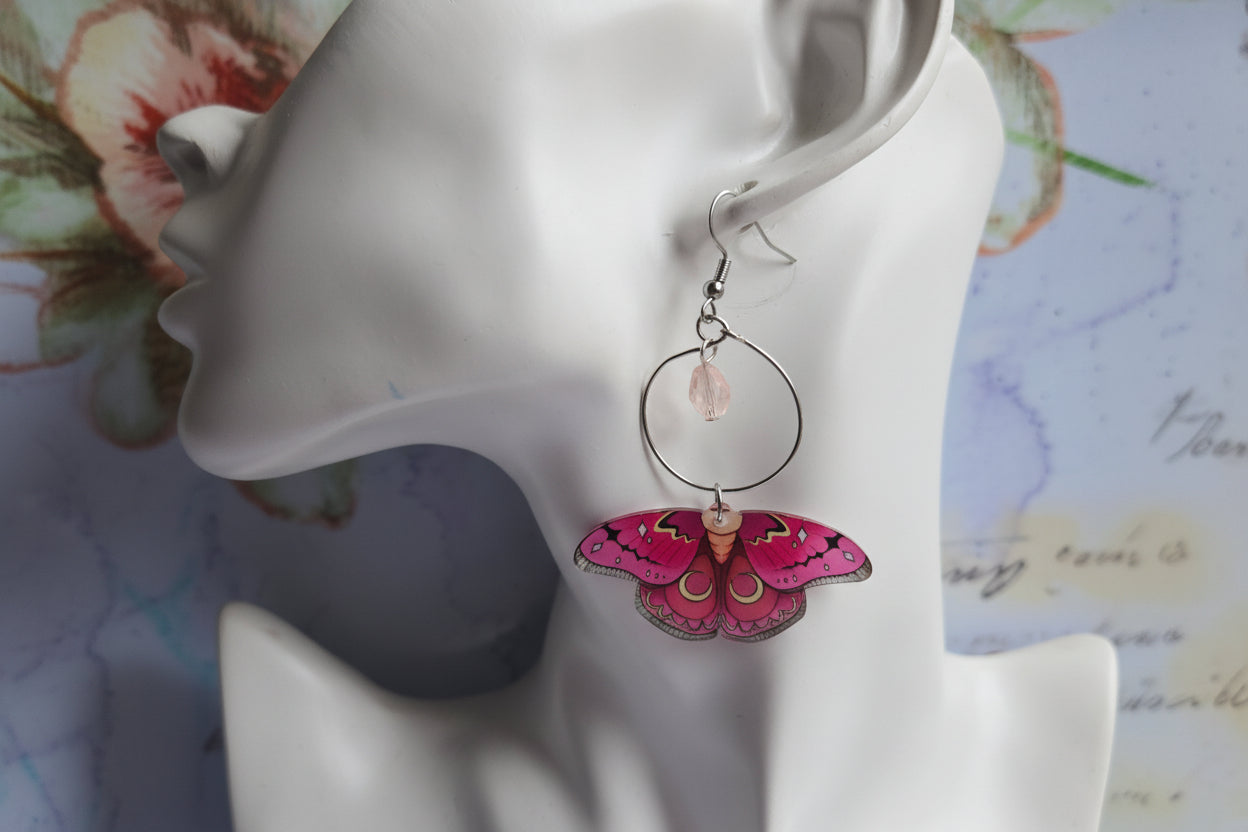 Moth earrings