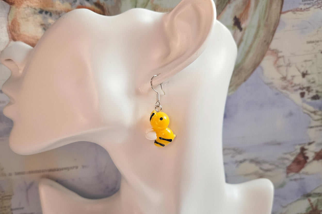 Children's bee earrings
