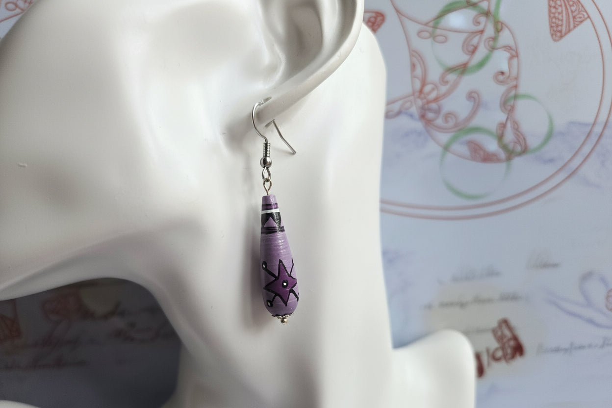 Peruvian beaded earrings