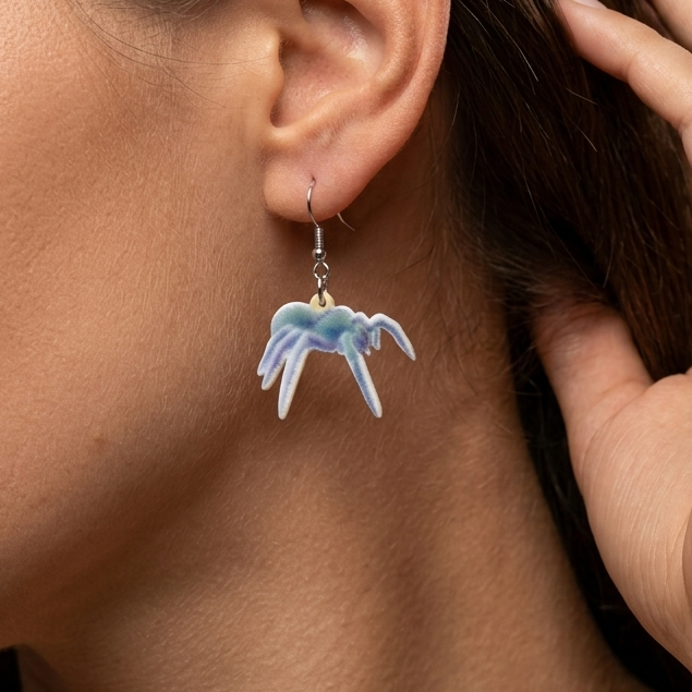 Tarantula earrings