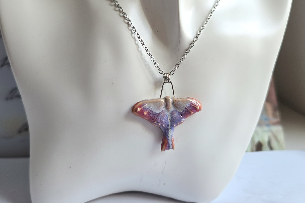 Moth necklace