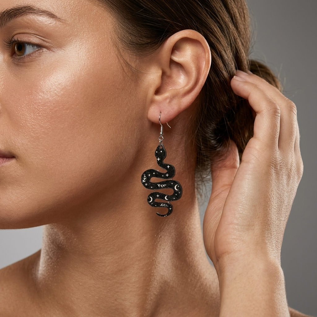 Snake earrings