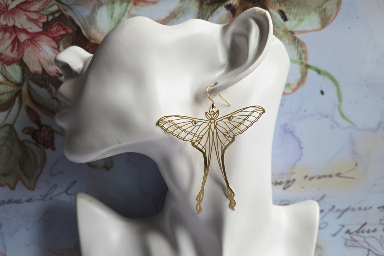 Luna Moth Earrings