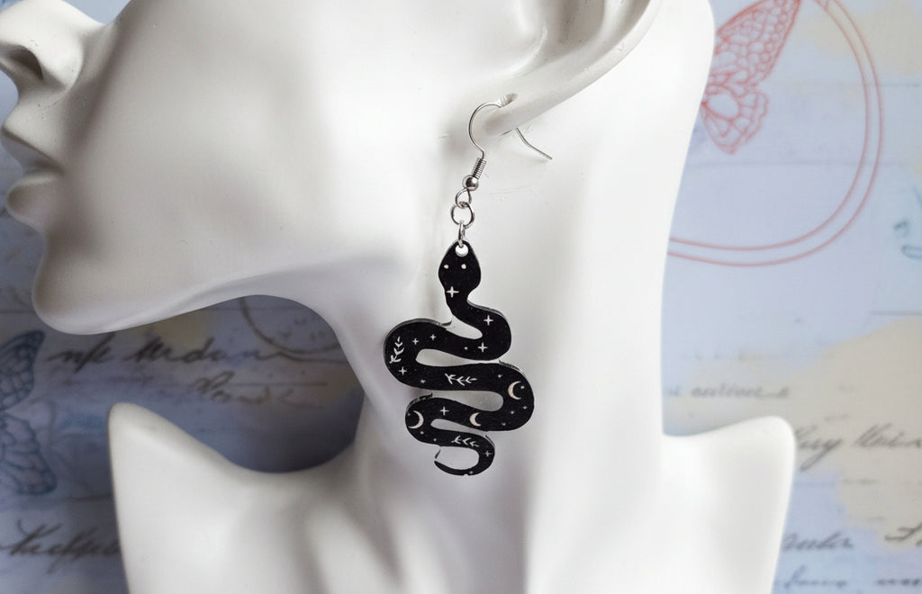 Snake earrings