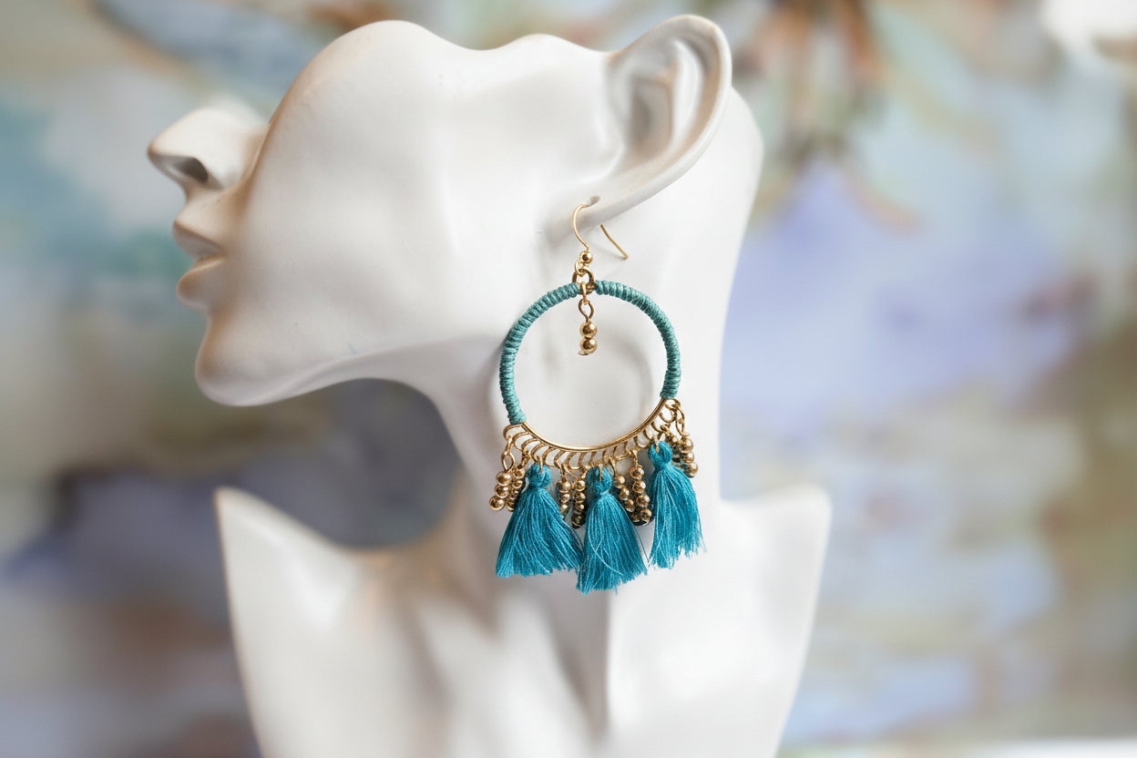 Boho tassel earrings