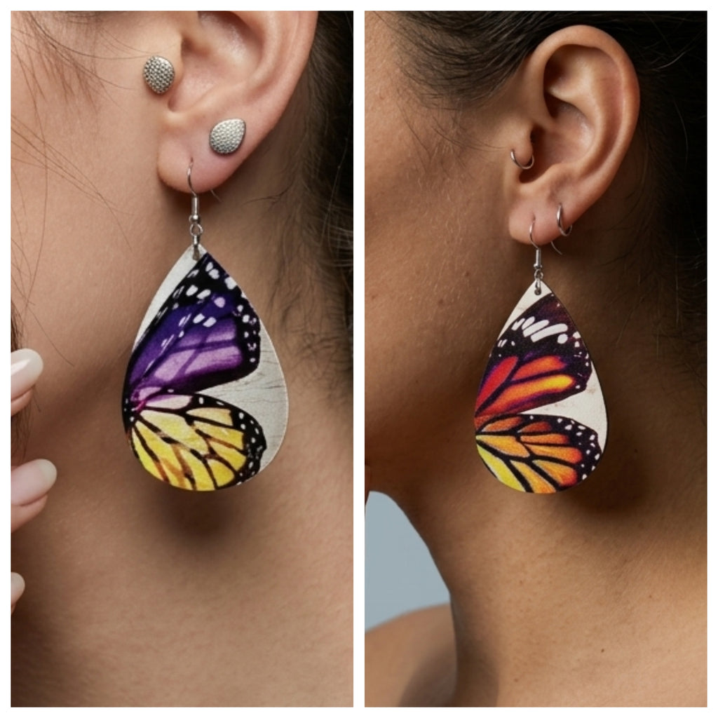 Butterfly wing earrings