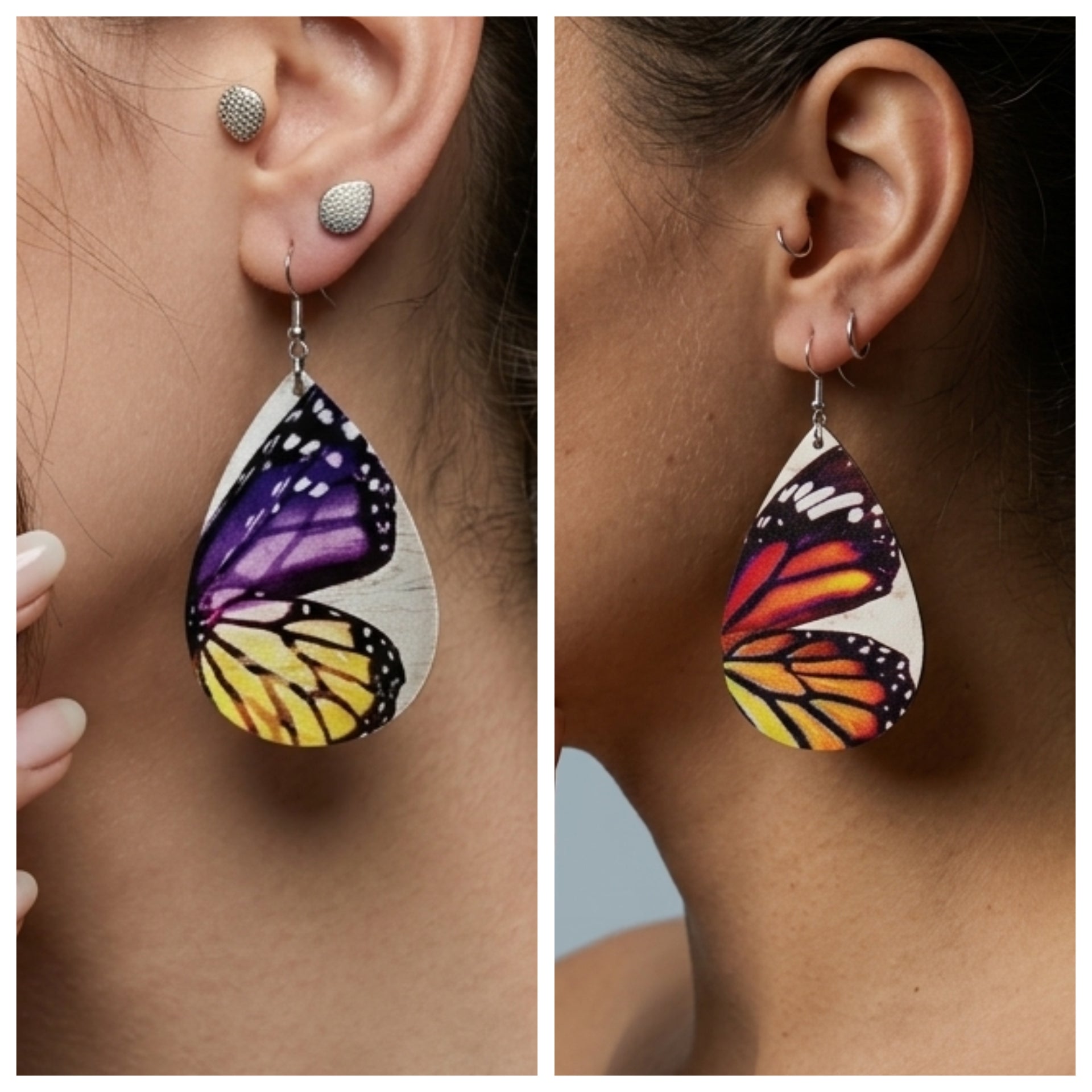 Butterfly wing earrings