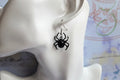 Black spider Earrings