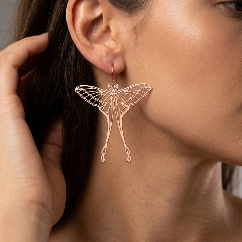 Luna Moth Earrings