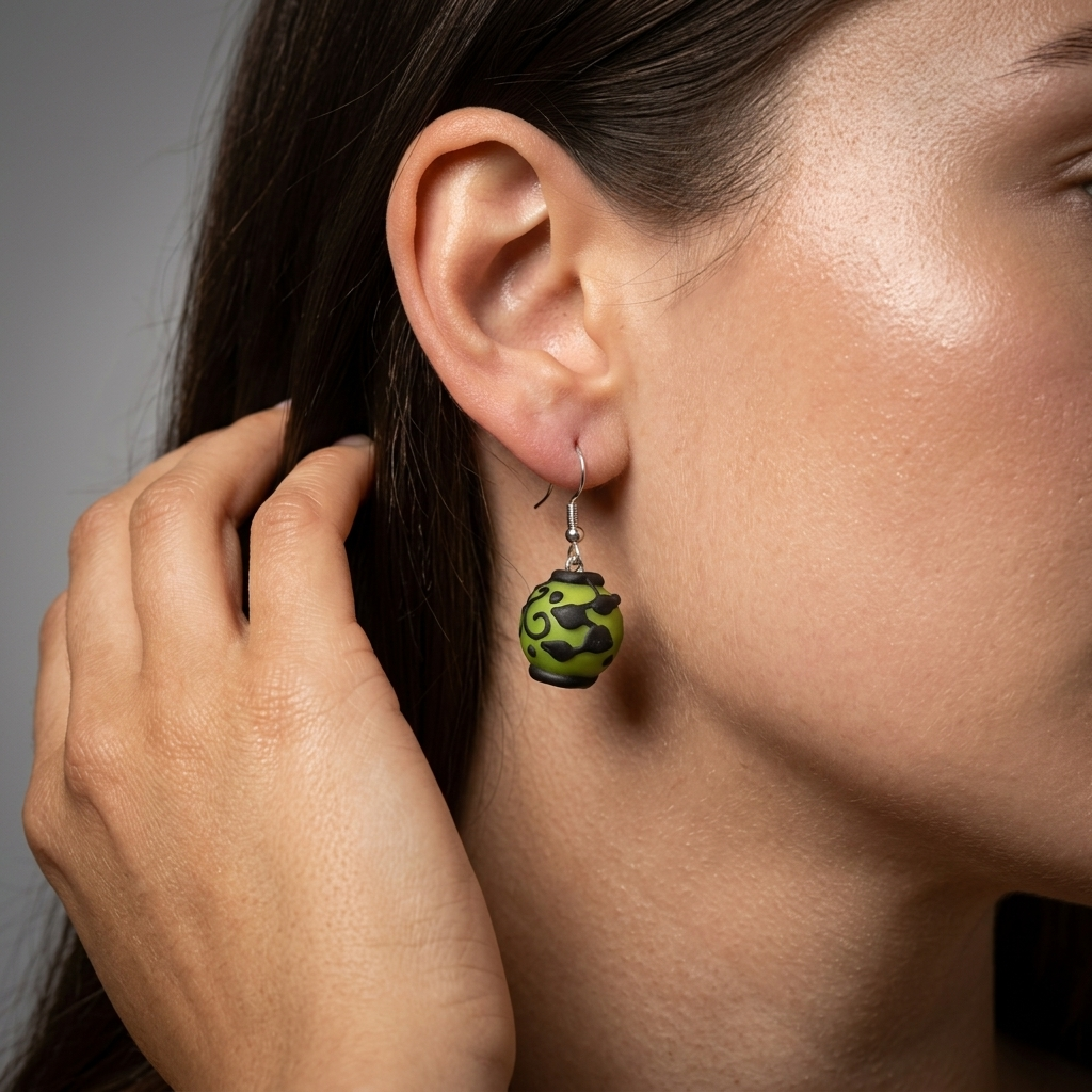 Glass bead earrings