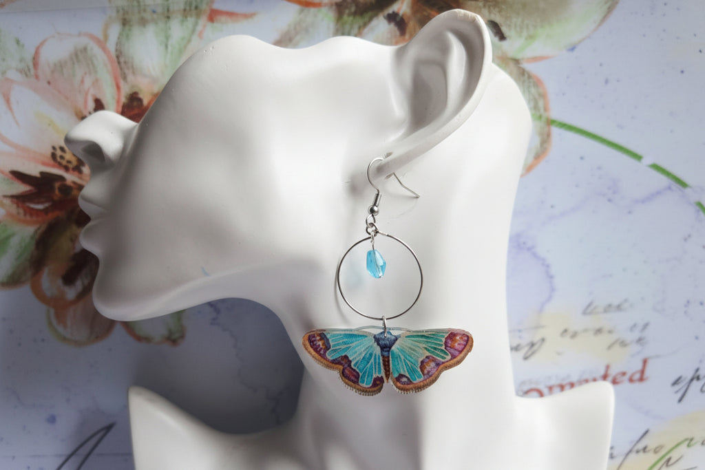 Moth earrings