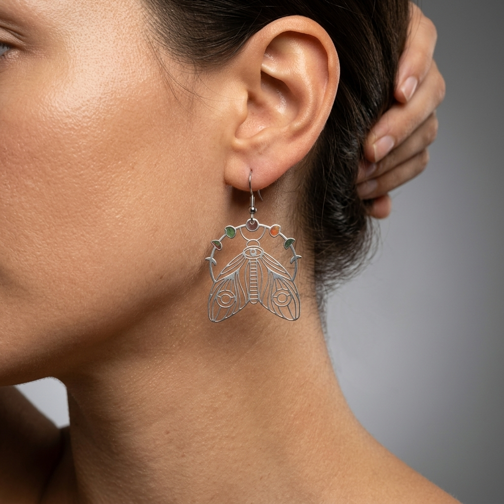 Moth Earrings