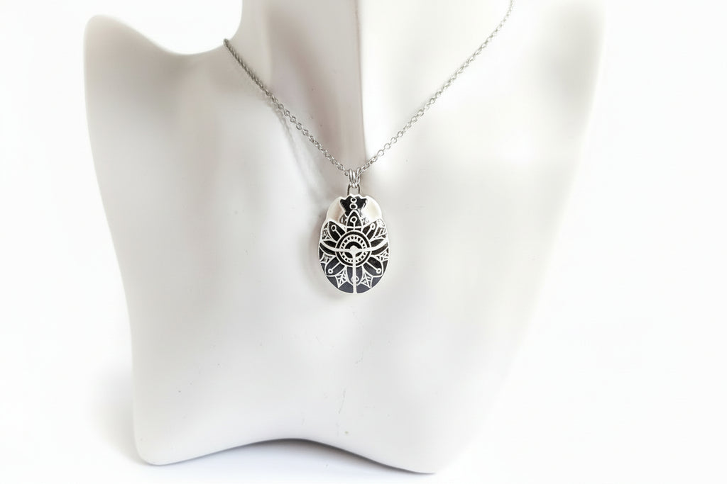 Beetle necklace