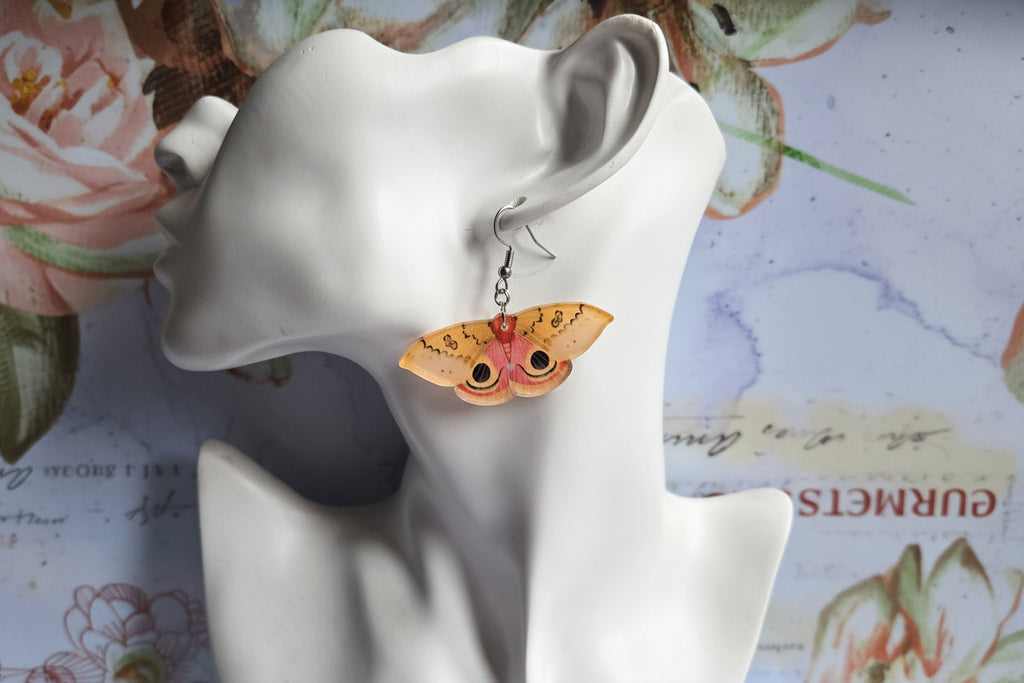 Moth earrings