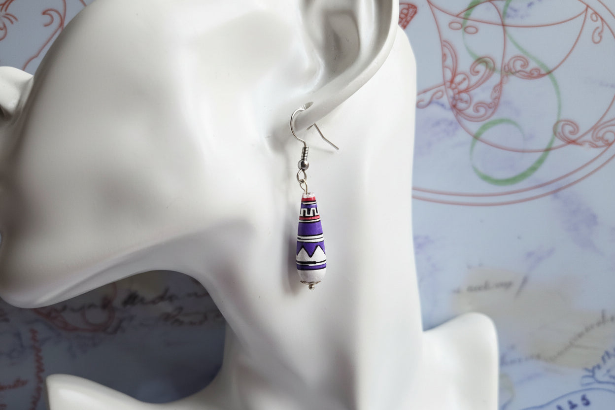 Peruvian beaded earrings