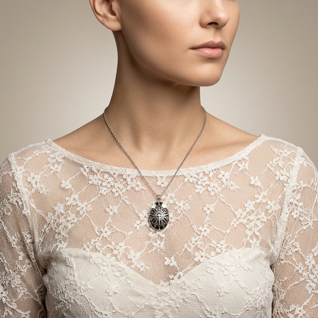 Beetle necklace