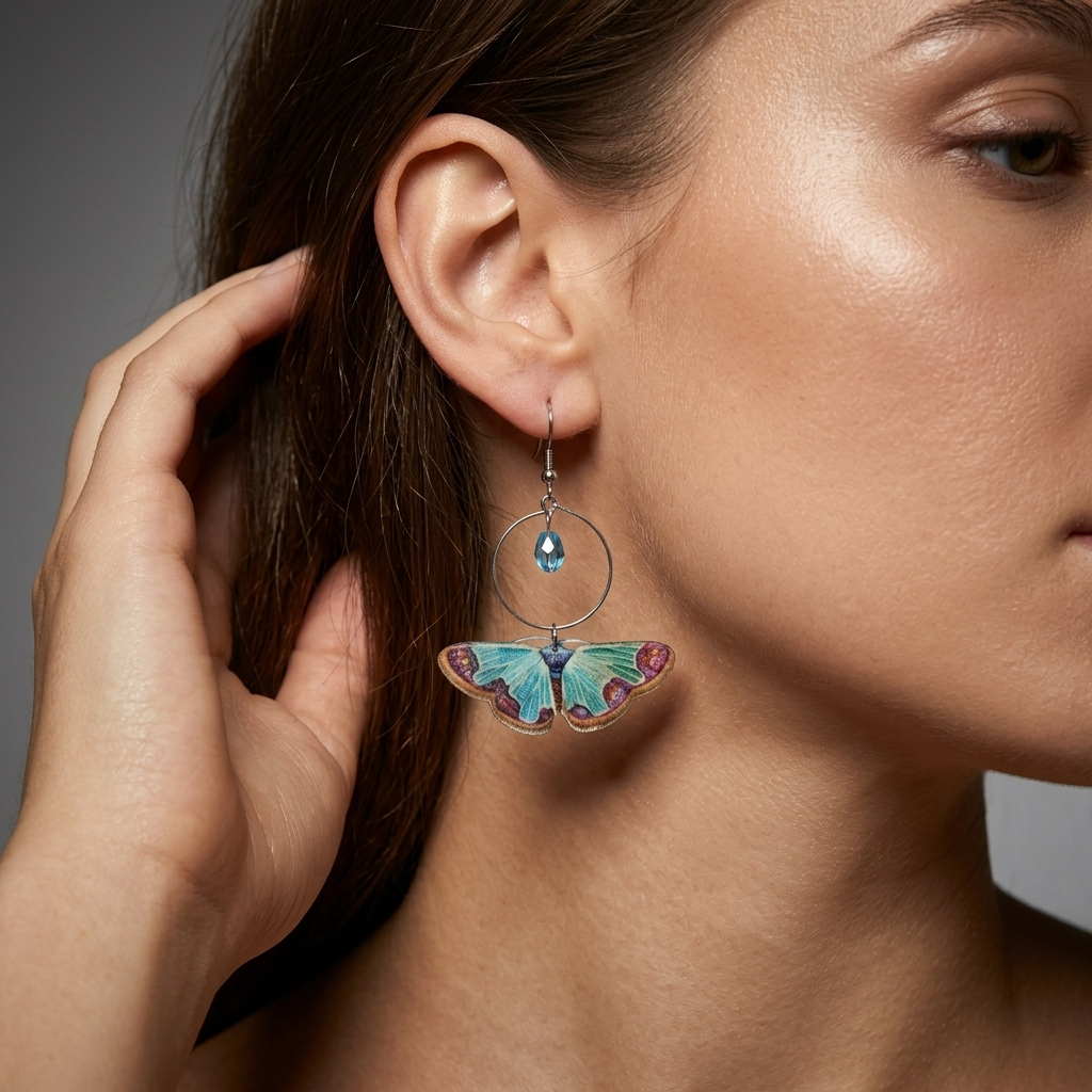 Moth earrings