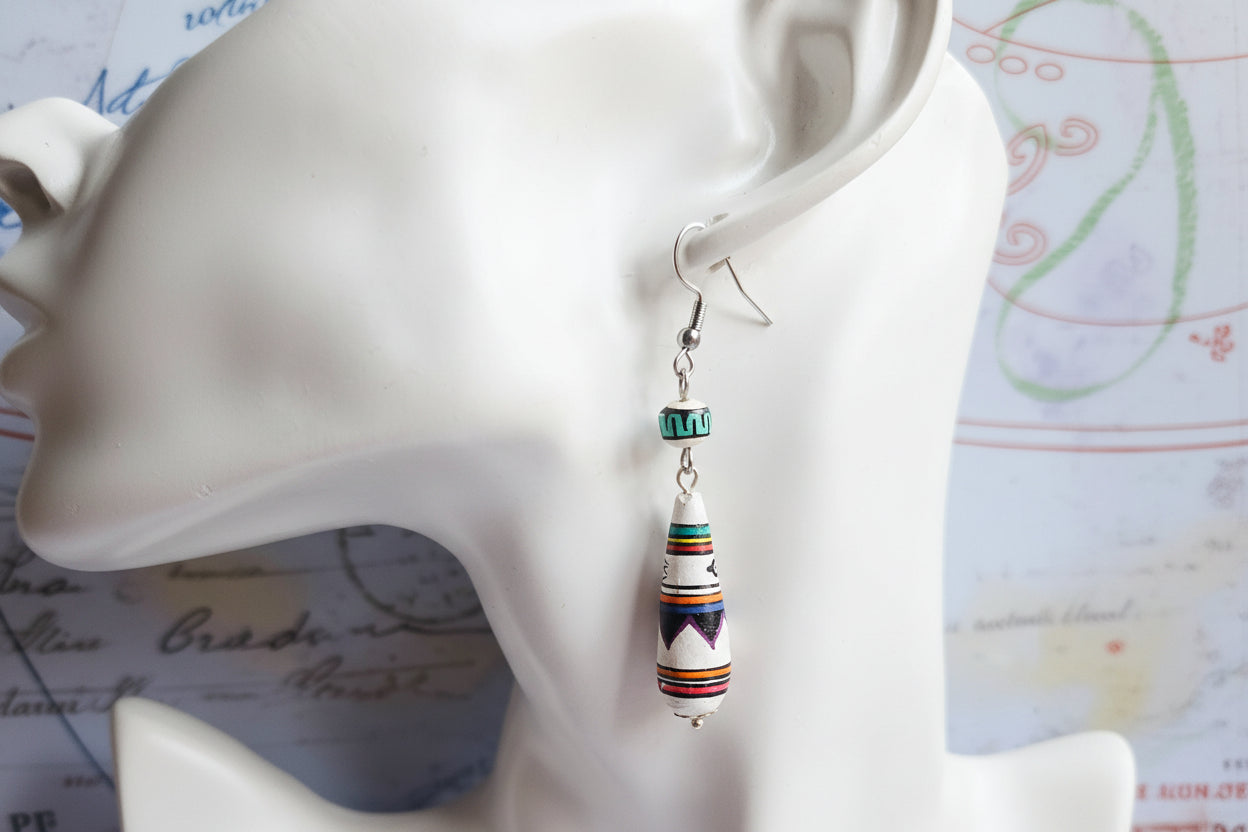 Peruvian beaded earrings