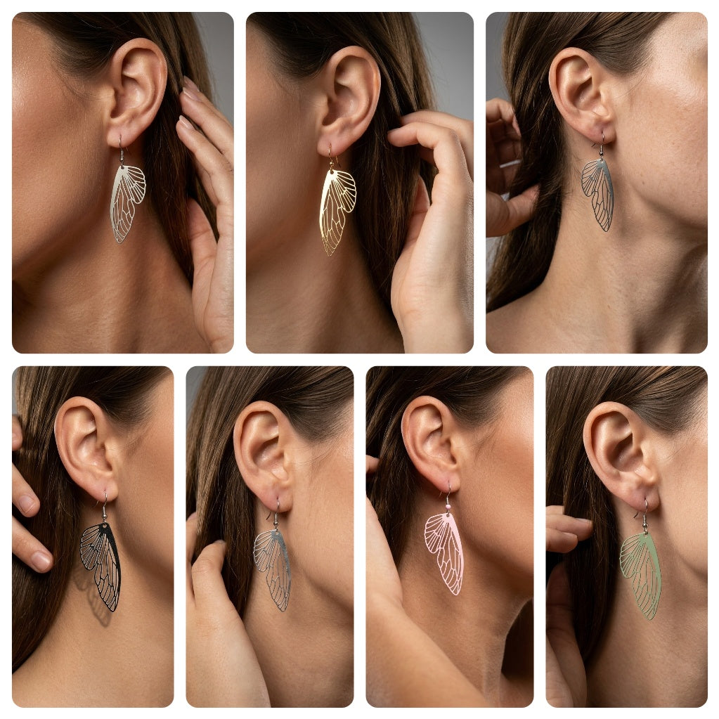 Butterfly wing earrings