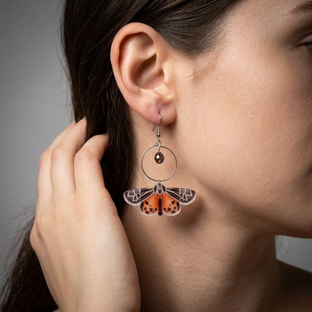 Moth earrings