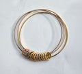 Tri colour bangle bracelet