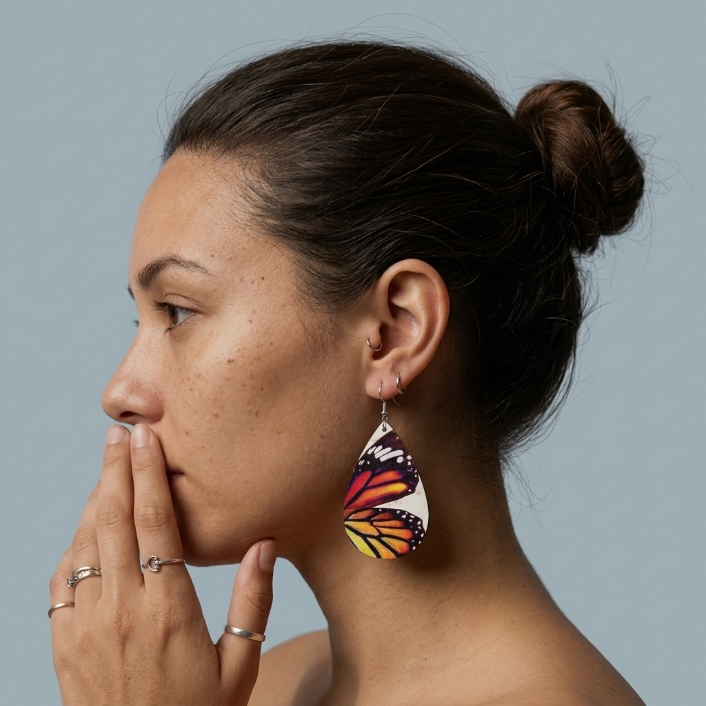 Butterfly wing earrings
