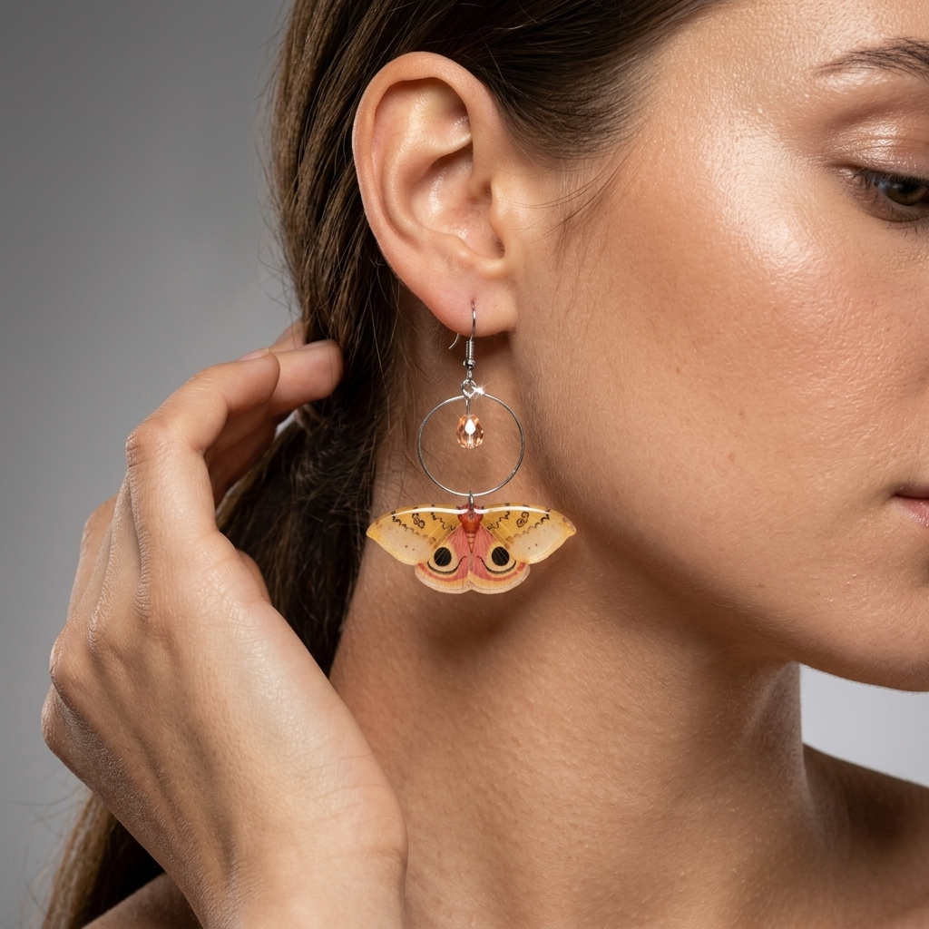 Moth earrings