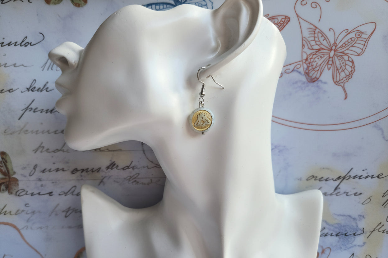 Glass bumblebee Earrings