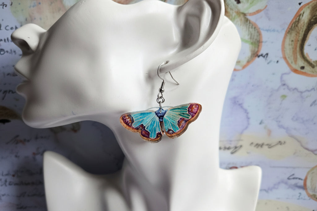 Moth earrings