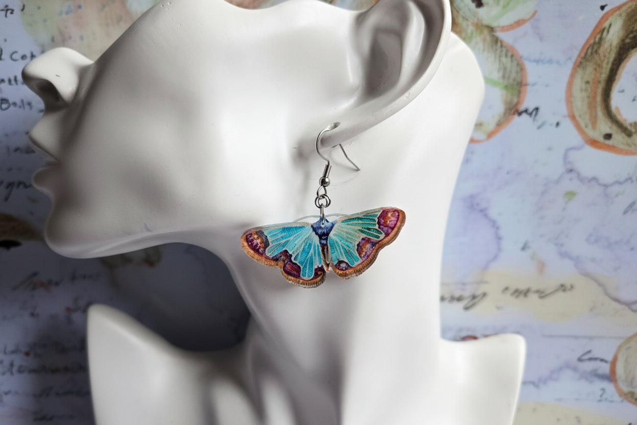 Moth earrings