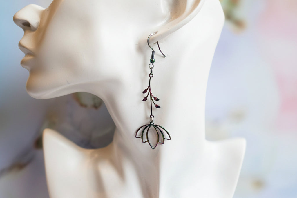 Flower earrings