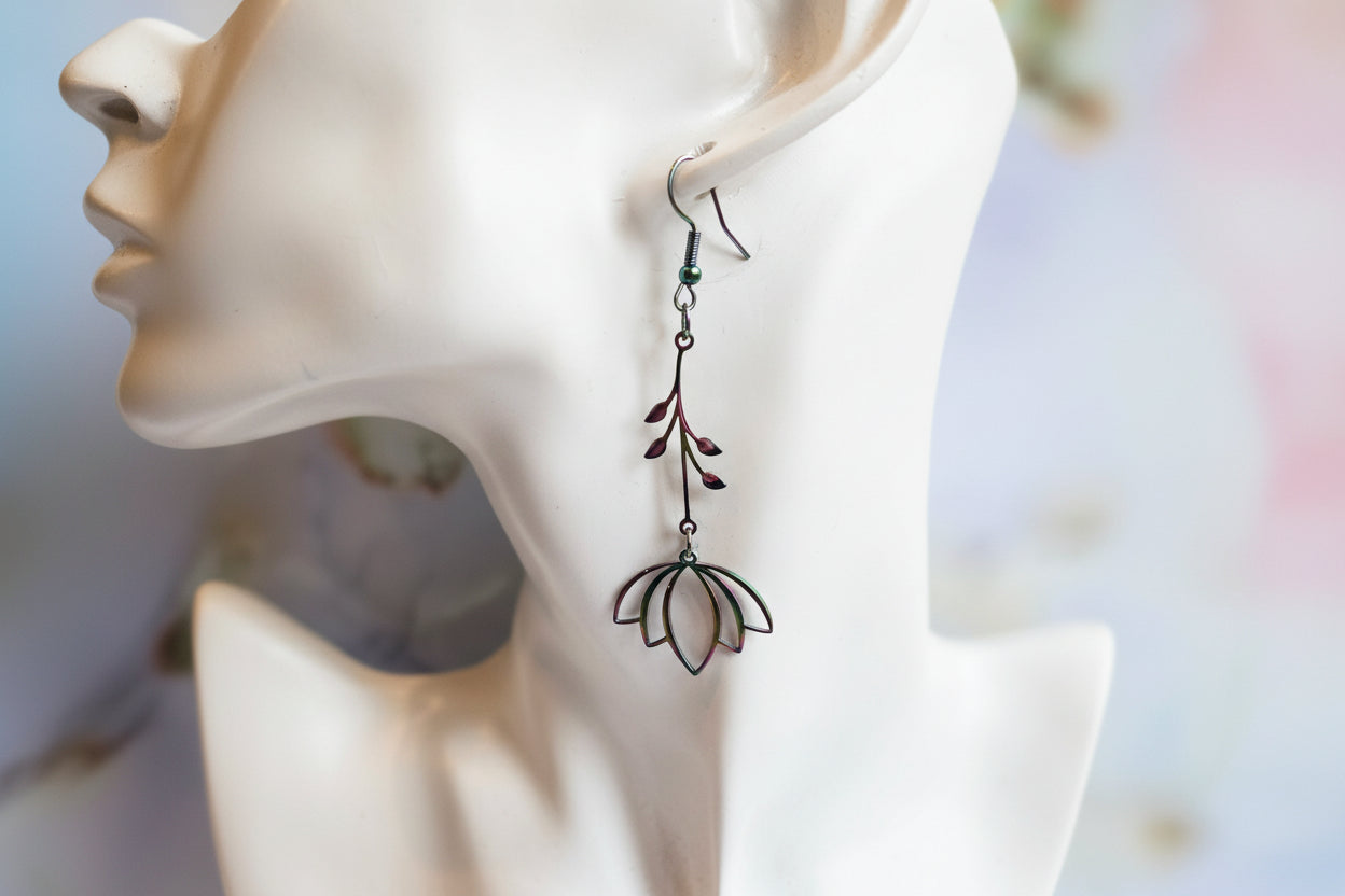 Flower earrings