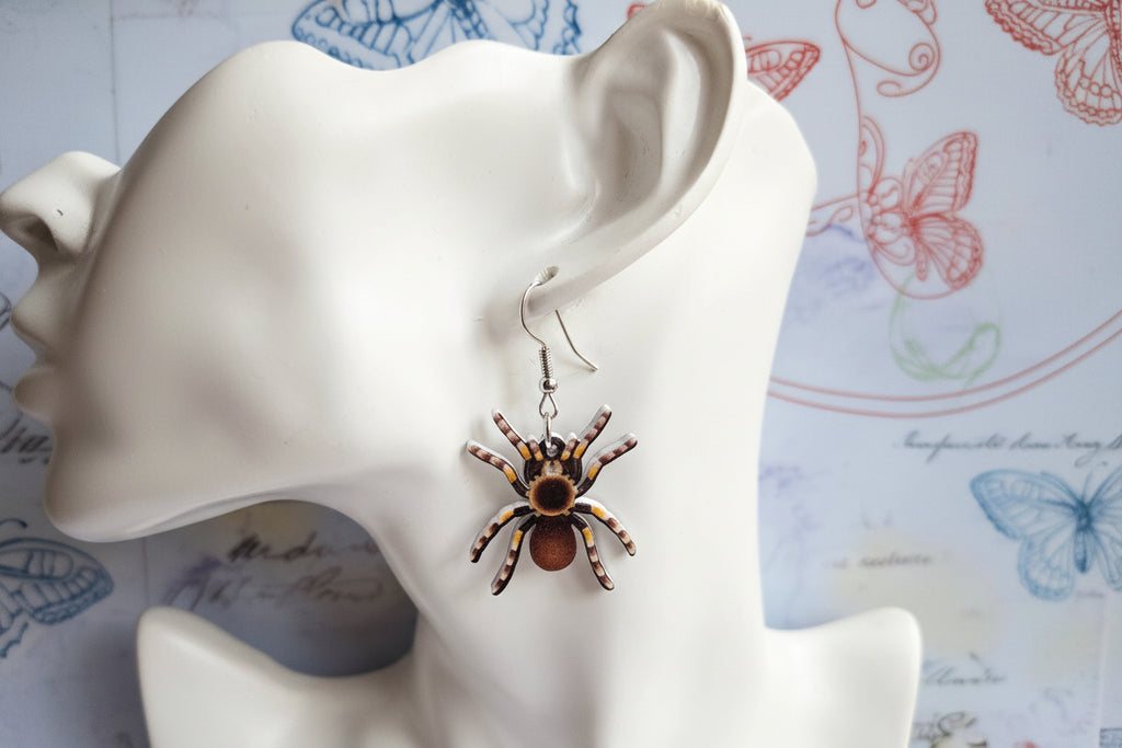 Tarantula earrings