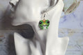 Beaded gecko earrings
