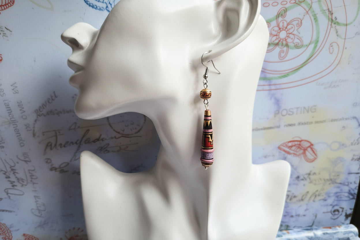 Peruvian beaded earrings