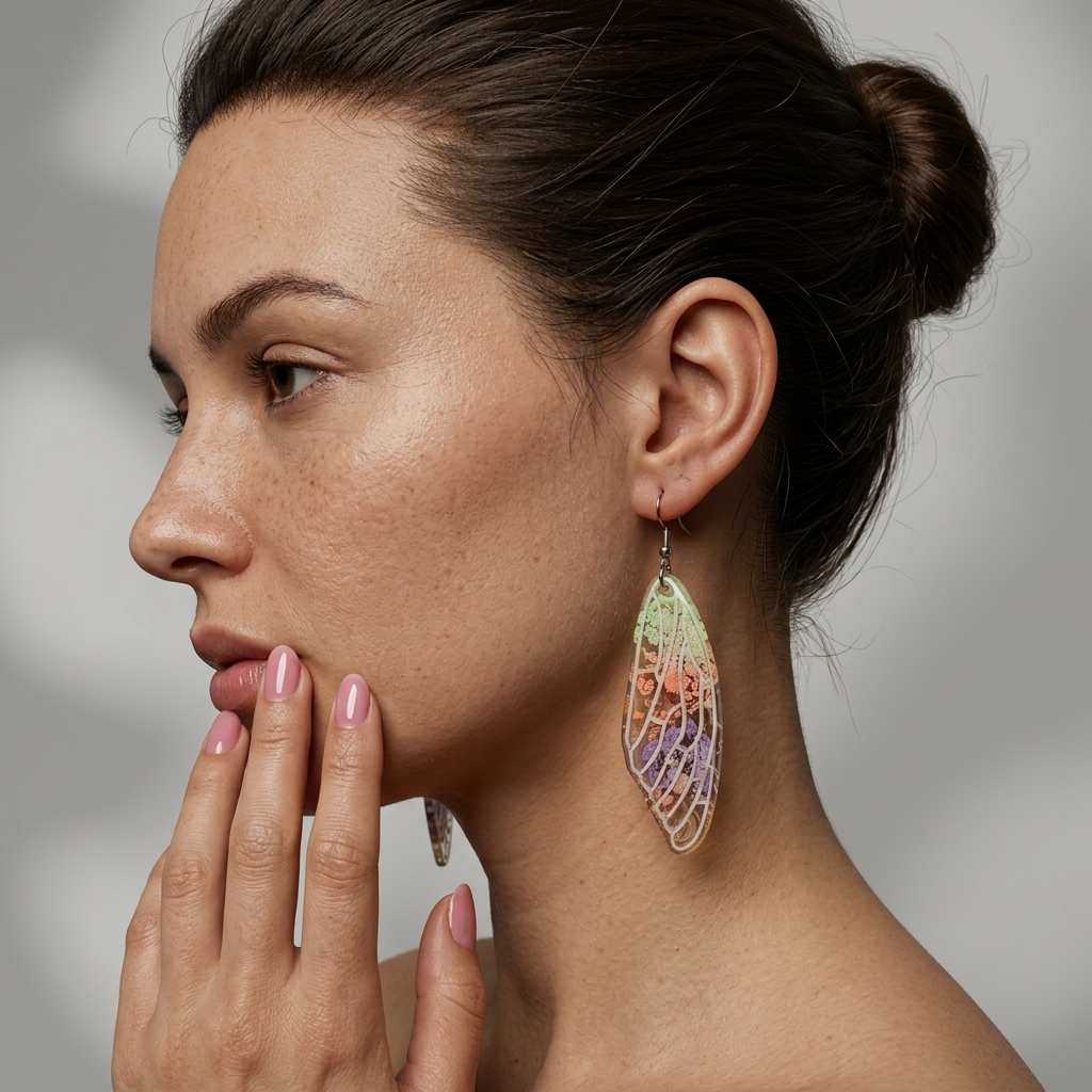 Dragonfly wing earrings
