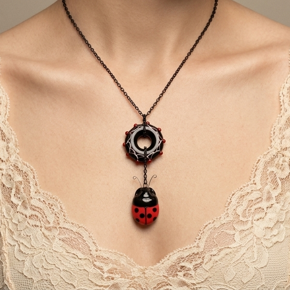 Ladybug necklace