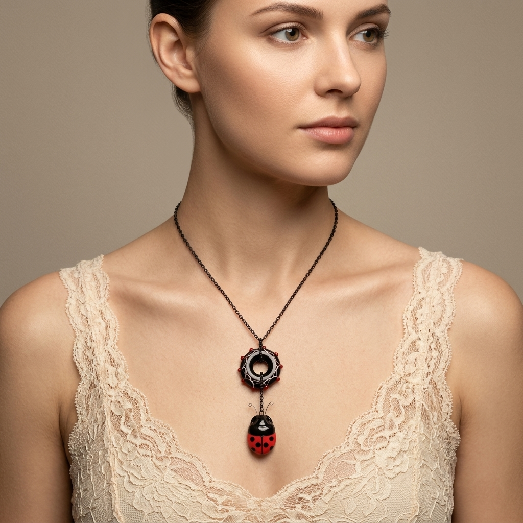 Ladybug necklace
