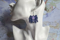 Beaded purple Tarantula earrings