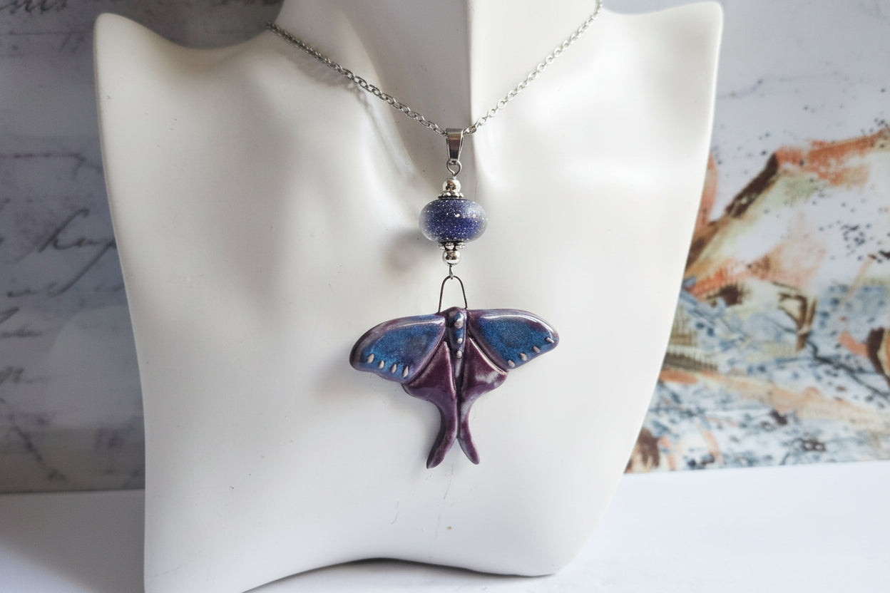 Moth necklace