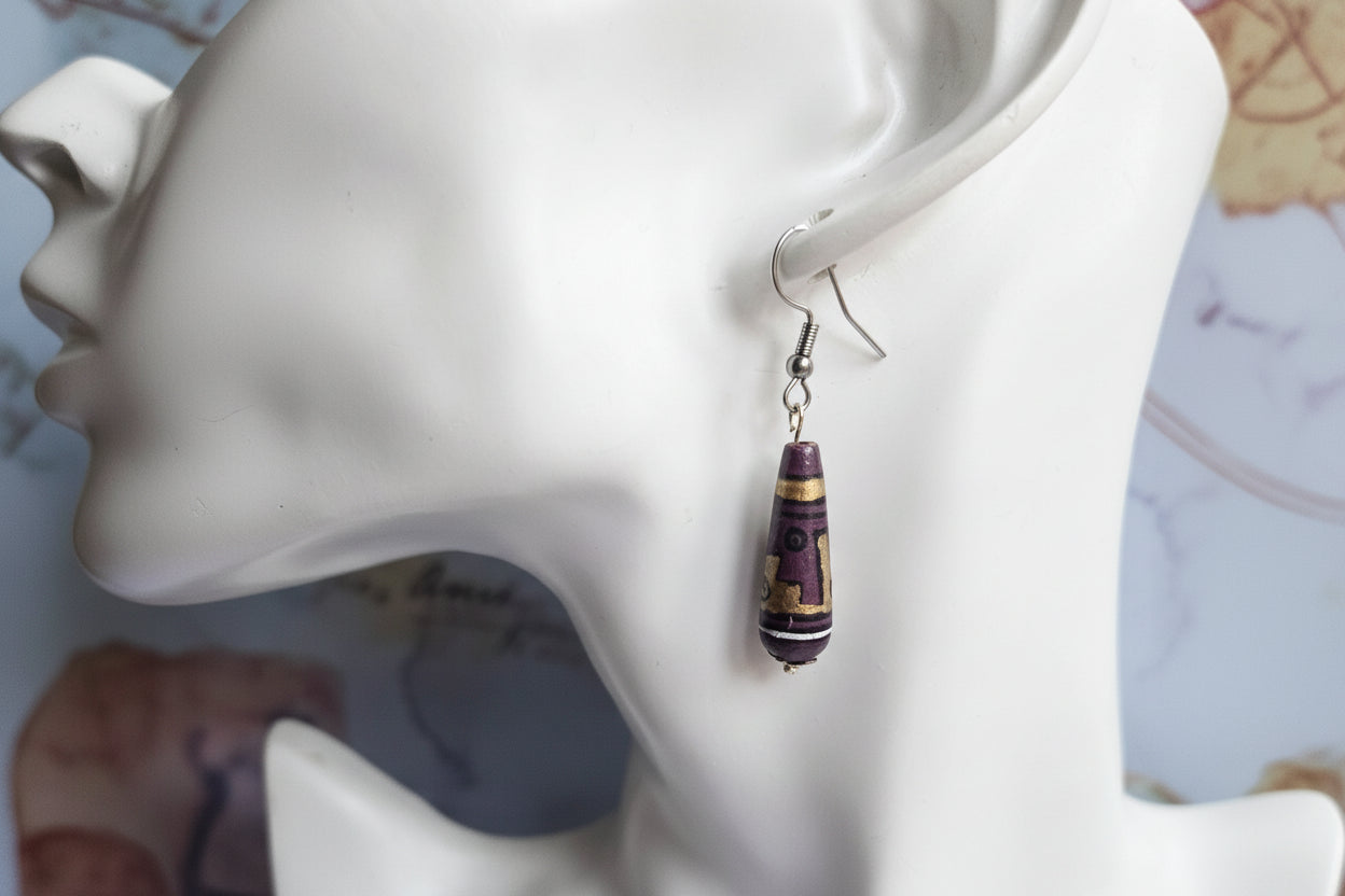 Peruvian beaded earrings